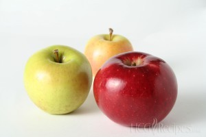 Apples for Apple Day Detox HCG Phase 2 green and red apples on white background