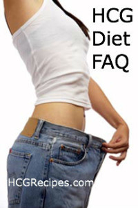 HCG Diet FAQ and Questions Weight Loss Photo Slim Girl in Fat Jeans