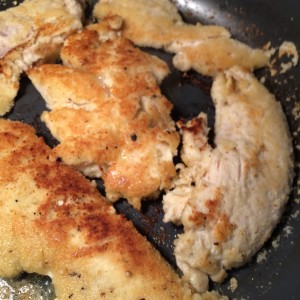 Phase 3 Crispy Chicken Phase 3 Salad Recipe. Almond crusted chicken in a pan