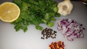 Chimichurri Steak Recipe Phase 2 Ingredients parsley, lemon, red onions, peppercorns