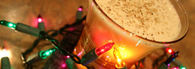 Healthy Holidays Program with Tammy Skye Egg Nog glass with lights