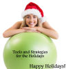 Healthy Holidays Program with Tammy Skye Blond model with green exercise ball